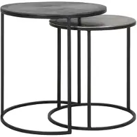 Light & Living bijzettafel talca Ø49x50.5cm - set van 2