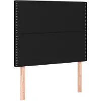 vidaXL Hoofdbord zwart 90x5x118/128 cm stof