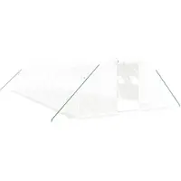 vidaXL Tuinkas met stalen frame 48 m² 12x4x2 m wit