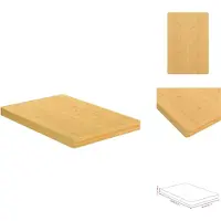 vidaXL - Snijplank - 60x40x4 - cm - bamboe