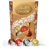 Lindt LINDOR Gemengde chocoladebonbons - 500g - 40 premium bonbons - melk, puur, wit & hazelnoot