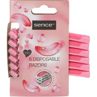 Sence Wegwerpmesjes Three Blades Vrouwen - 3 x 6 stuks - Voordeelverpakking
