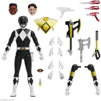 Super7 Mighty Morphin Power Rangers beeldje Ultimates Black Ranger 18 cm