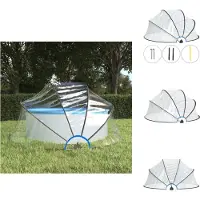 vidaXL Zwembadtent, rond, 315x158 cm, PVC