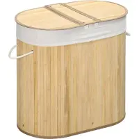 Zenzee Wasmand met deksel - Wassorteerder - Wasmand - 100 L - 62,5 cm x 37 cm x 60,5 cm