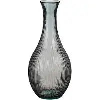 Mica Decorations Vaas Dix - 34x34x75 cm - Glas - Antraciet