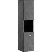 Badplaats Badkamerkast montreal 30 x 30 x 131 cm donker hangende