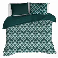 De Witte Lietaer Dekbedovertrek Rococo Deep Lagoon Satijn-260 x 200 / 220 / 240 cm | Extra Breed