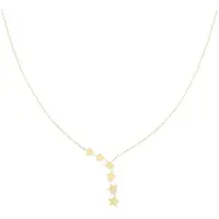 Oozoo Gold coloured necklace with stars