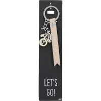Depesche - Sleutelhanger "Do not forget me!" - motief 035 met de tekst "Let's Go!"