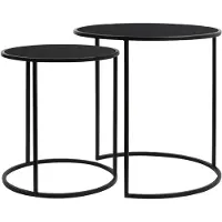 Light & Living bijzettafel duarte Ø50x52cm - set van 2