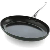 Dagelijkse Kost Vispan Door Jeroen Meus Ovale Vispan Met Keramische Antikleeflaag 32 cm