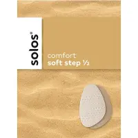 Solos Voorvoetzool, halve leren zool met latex.