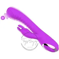 Rabbit stimulerende paarse vibrator met zeer stille functie en prettig voor het hele lichaam, Toys4enjoy