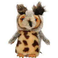Ravensden Knuffel Uil - Oehoe - pluche - 18 cm - vogel knuffeldier
