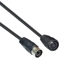 Dolphix DIN 7-pins audio verlengkabel / zwart - 3 meter