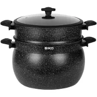 Biko Couscouspan - Stoompan 6l Zwart | Nieuw (outlet) | Verpakkingsschade