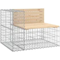 vidaXL - Tuinbank - schanskorfontwerp - 92x71x65,5 - cm - massief - grenenhout