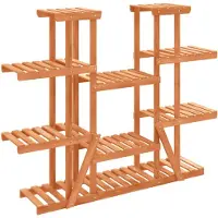 vidaXL Plantenstandaard 110x25x110,5 cm massief vurenhout