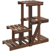 vidaXL Plantenstandaard 58x25x51 cm massief vurenhout