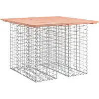 vidaXL Tuintafel schanskorfontwerp 100x102x72 cm massief douglashout