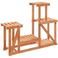 vidaXL Plantenstandaard 90x25x73,5 cm massief vurenhout