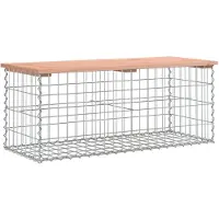 vidaXL Tuinbank schanskorfontwerp 103x44x42 cm massief douglashout