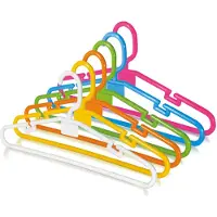 Juypal Hogar Juypal Kledinghangers Montana For Kids - 12x - gekleurd - kunststof - 32,6 cm - Kledinghangers