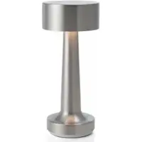 Goliving Tafellamp Oplaadbaar – Draadloos en dimbaar – Moderne touch lamp – Nachtlamp Slaapkamer – 21 cm – Zilver