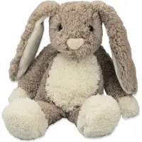 Imware Inware pluche konijn/haas knuffeldier - bruin - zittend - 17 cm - Knuffel bosdieren