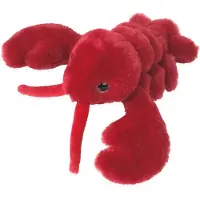 Imware Inware pluche kreeft knuffeldier - rood - 18 cm - Knuffel zeedieren