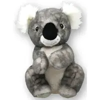 Imware Inware pluche koala beer knuffeldier - grijs - zittend - 22 cm - Knuffel boederijdieren