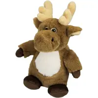 Imware Inware pluche eland rendier knuffeldier - bruin - staand - 24 cm - Knuffeldier
