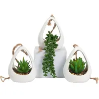 GreenDream kunstplanten 3 stuks hangplanten in hanger cadeautip