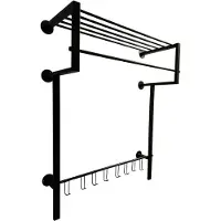 Lt-luce Kapstok Joy Royal XXL Mat Zwart 8 Haken 95 x 75cm