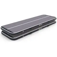 12Springs Airtrack set 12spring 300x100x10 cm standaard Zwart/grijs