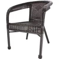 Garden Line - Tuinstoel - 60x42x73 cm - rattan - bruin
