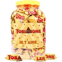 Toblerone Tiny chocolade "je t'aime" - melkchocolade met nougat, amandel en honing - 1000g