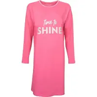 Temptation Dames Bigshirt - Time To Shine Print - Roze - Maat L
