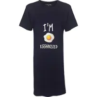 Temptation Dames Nachthemd - Bigshirt - Marineblauw - Maat S
