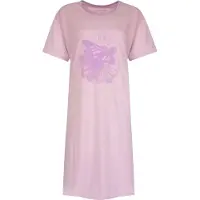 Temptation Dames Nachthemd - Bigshirt - 100% Katoen - Paars - Maat S