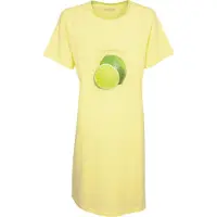 Temptation Dames Nachthemd - Bigshirt - Limoen Print - Geel - Maat XXL