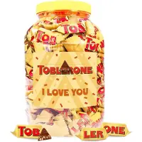 Toblerone Tiny chocolade "I Love You" - melkchocolade met amandelen, nougat en honing - 1000g