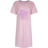 Temptation Dames Nachthemd - Bigshirt - 100% Katoen - Paars - Maat XL