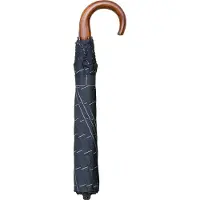 Classic Canes Opvouwbare paraplu - Houten handvat - Zwart