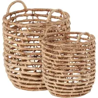 Dixie Lily opbergmanden U-shape open twist 2-delig Natural