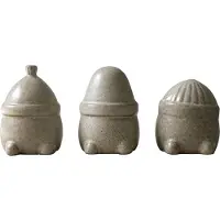 DBKD Hipster Triplets kerstdecoratie 3-pack Beige