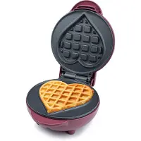 Korona Mini Wafelijzer Hart - 9,5 cm - Roze