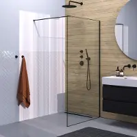 Brauer Season inloopdouche 100x200cm zwart mat