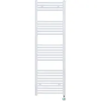 Alvoro Heat Round Elektrische Handdoekradiator - 160x50cm - 700W - Wit - Staal - Verwarming, Radiatoren, Elektrische Radiatoren - 2422280034731